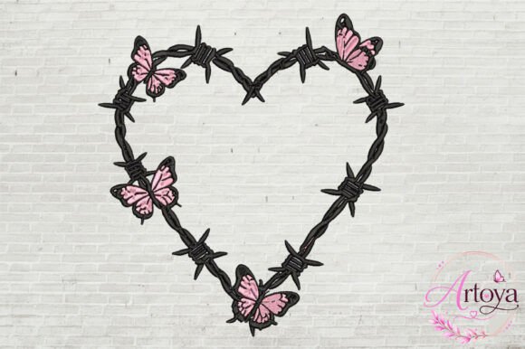 Barbed Wire Heart Embroidery Design Review
