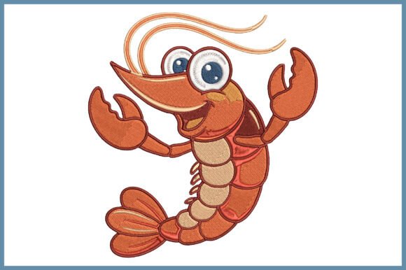 Cute Shrimp Embroidery Design Review
