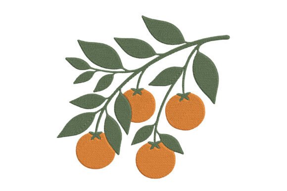 Hanging Orange Embroidery Design Review