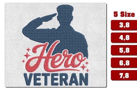 Hero Veteran Salute Patriotic Embroidery Review