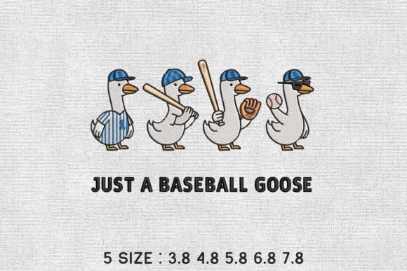 Just a Baseball Goose Embroidery Review