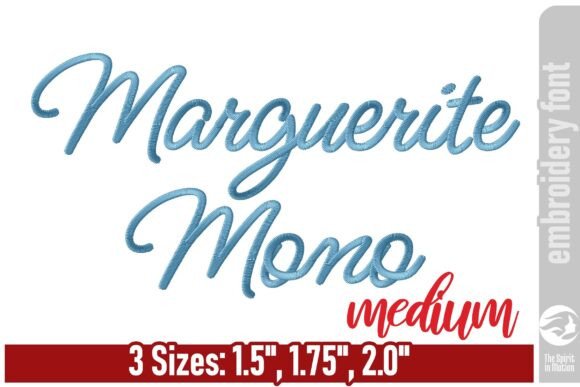 Marguerite Monoline Embroidery Font - M Review
