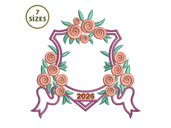 Rose Wreath Embroidery Review for Small Business Merch