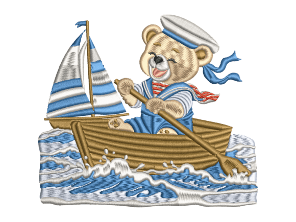 Sailor Bear Boat Embroidery Review