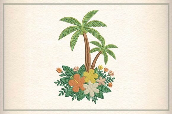 Tropical Palm and Flower Embroidery Review